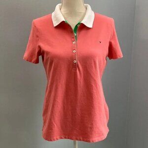 Tommy Hilfiger Solid Polo - Women M